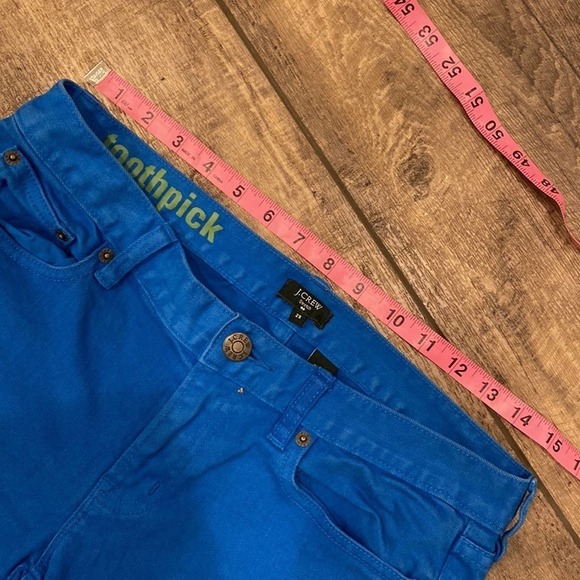 J.Crew Blue Toothpick Jeans (29) - Picture 6 of 8